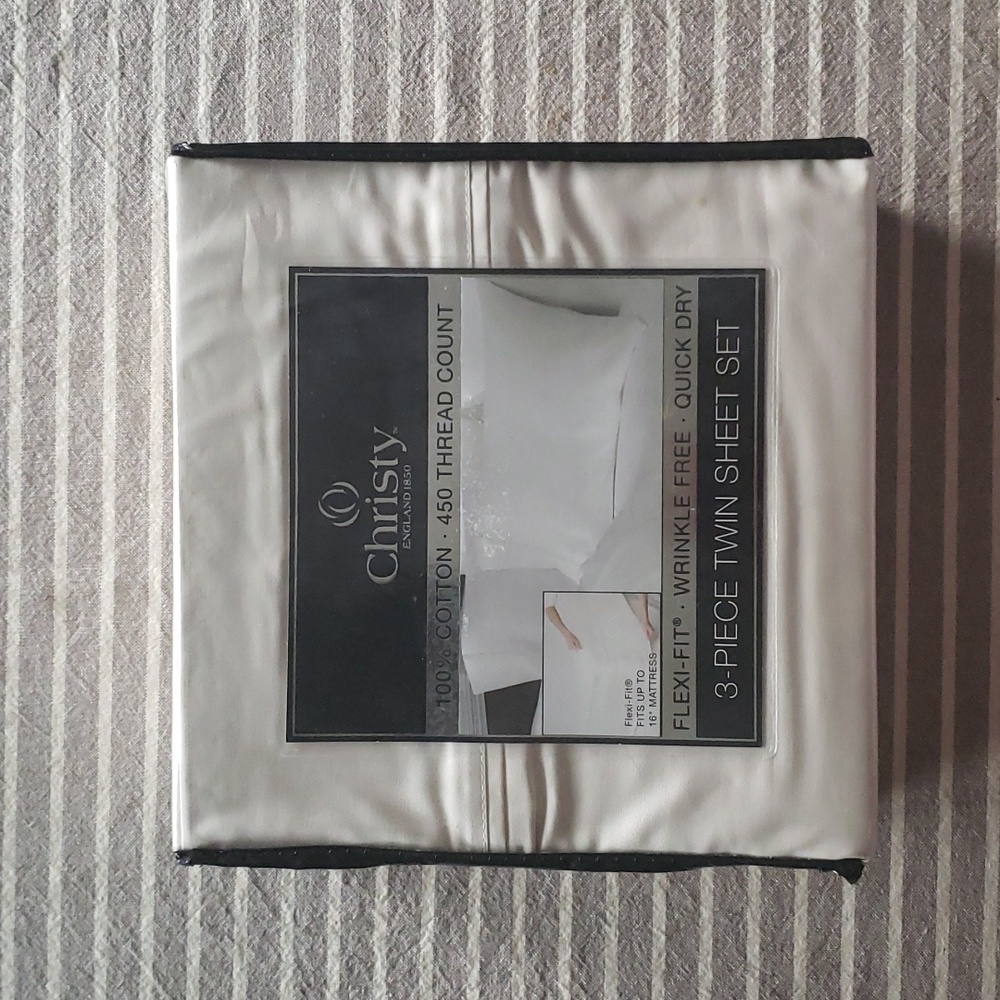 Christy twin sheets 450 thread count